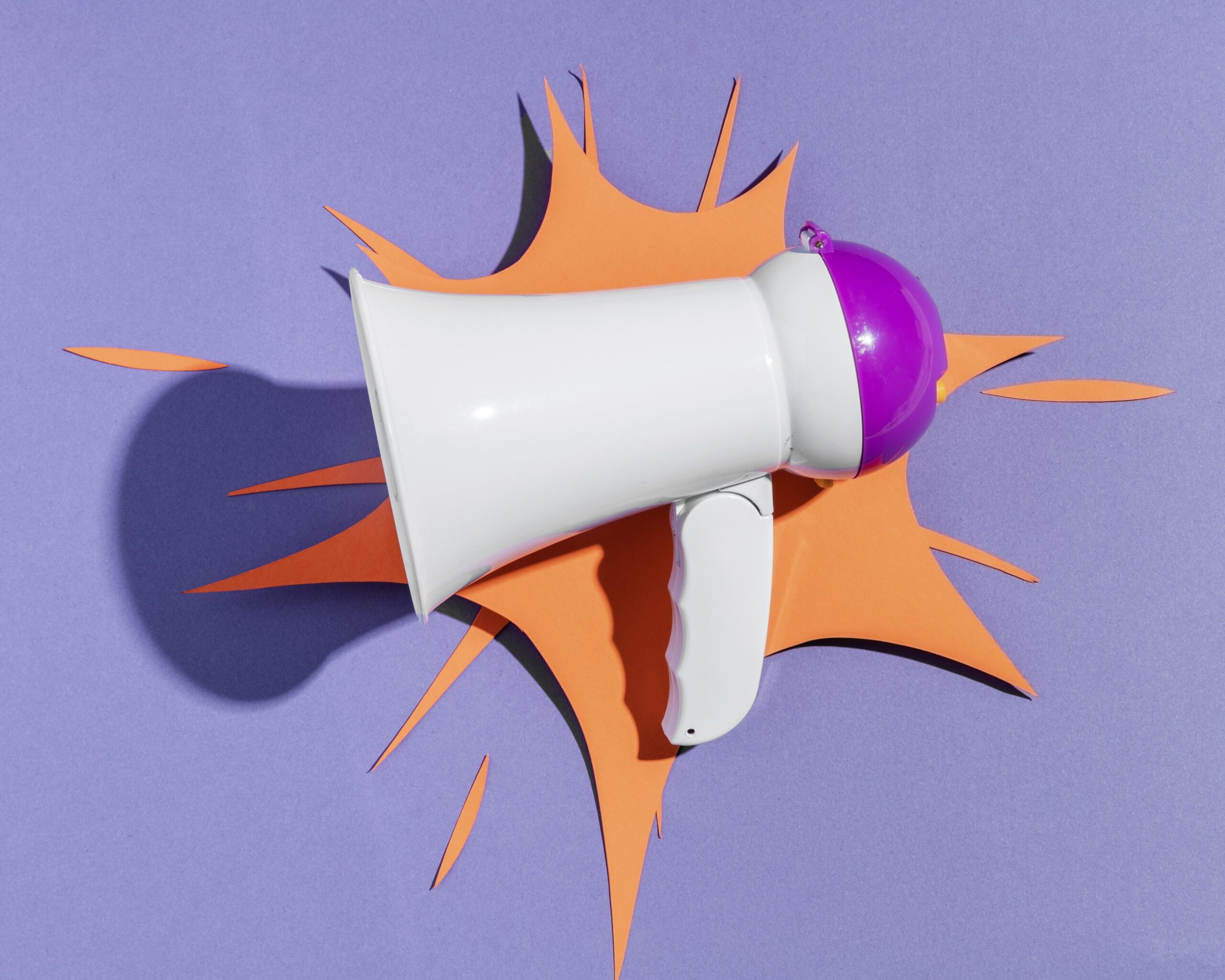 megaphone-with-paper-shape